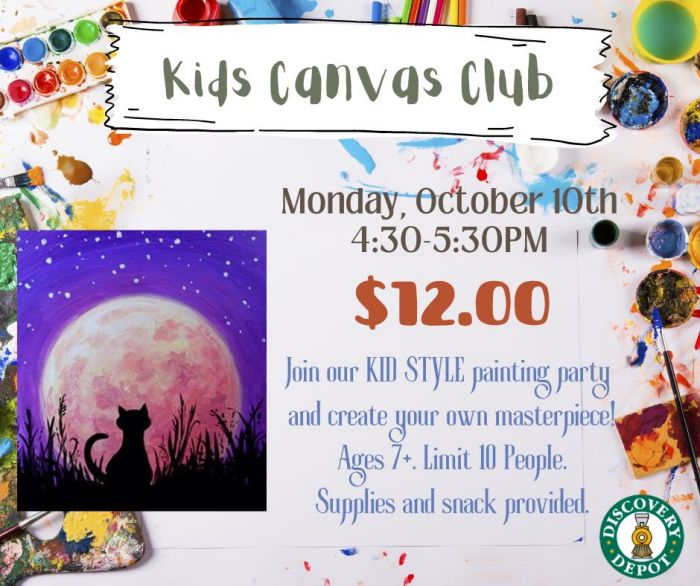 Kids Canvas Club October