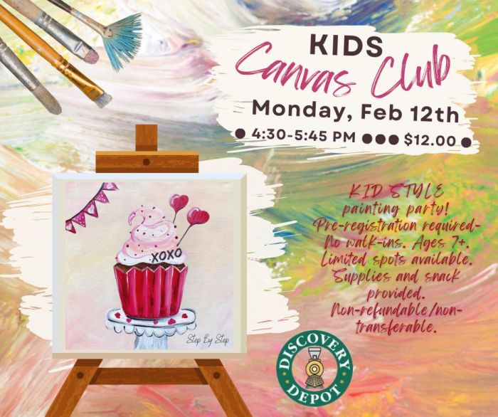 Kids Canvas Club Feb 2024